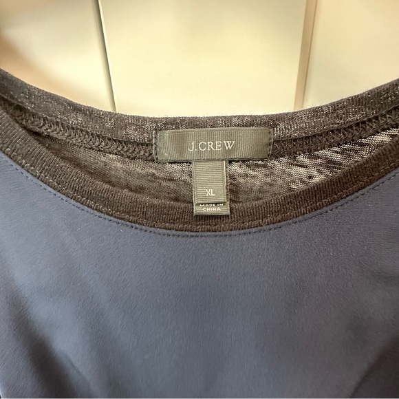 J. Crew silk tank with linen back - Picture 3 of 5